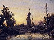 Johan Barthold Jongkind Binneshaven oil